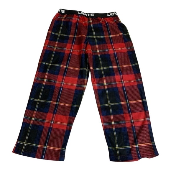 Levi’s Red Plaid Pajama Pants Size 6 - Picture 1 of 3